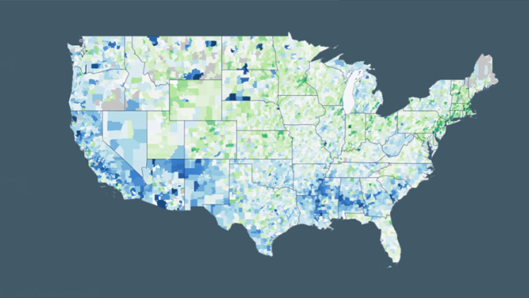 Education Recovery Scorecard map