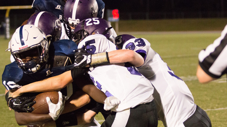 High school football game