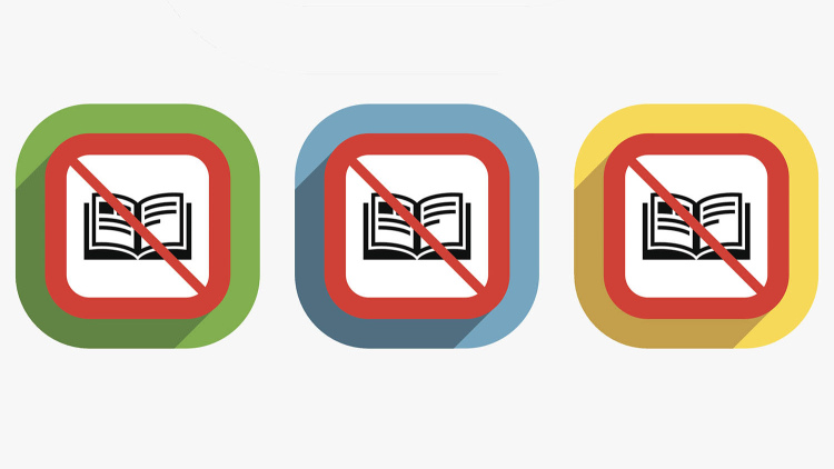 Book ban illustration