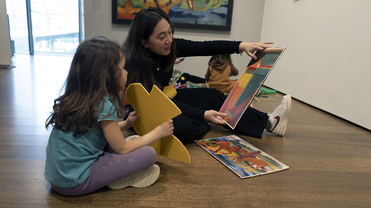 Children learning about art at an Art|Play event