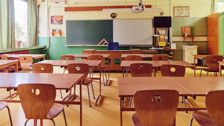 Empty classroom
