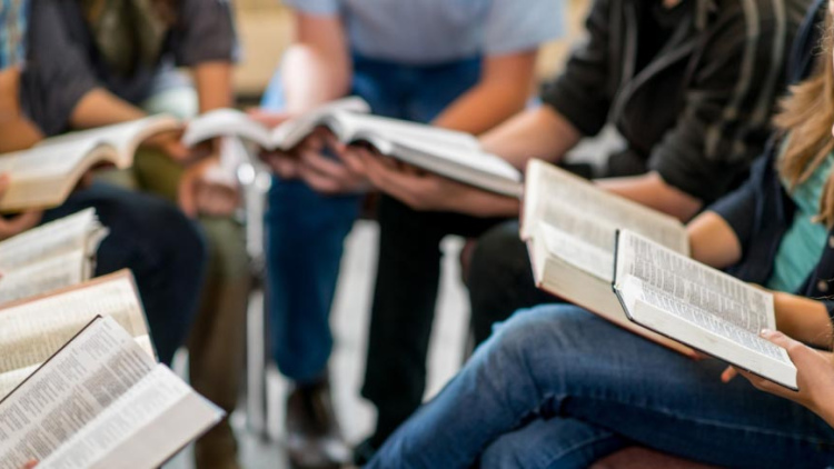 People reading