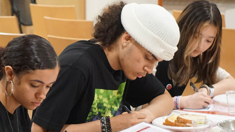 Students at Focus lunch